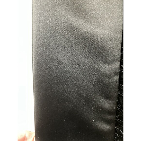 Vintage Scott McClintock Black Strapless Mermaid Gown Velvet Panel XXS/XS READ - Picture 9 of 16